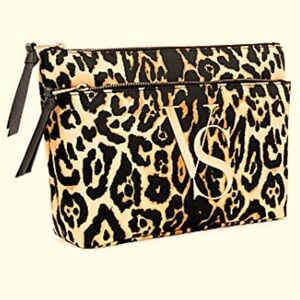 VICTORIA'S SECRET New Cheetah 🐆 Print Makeup Cosmetic Bag limited edition print